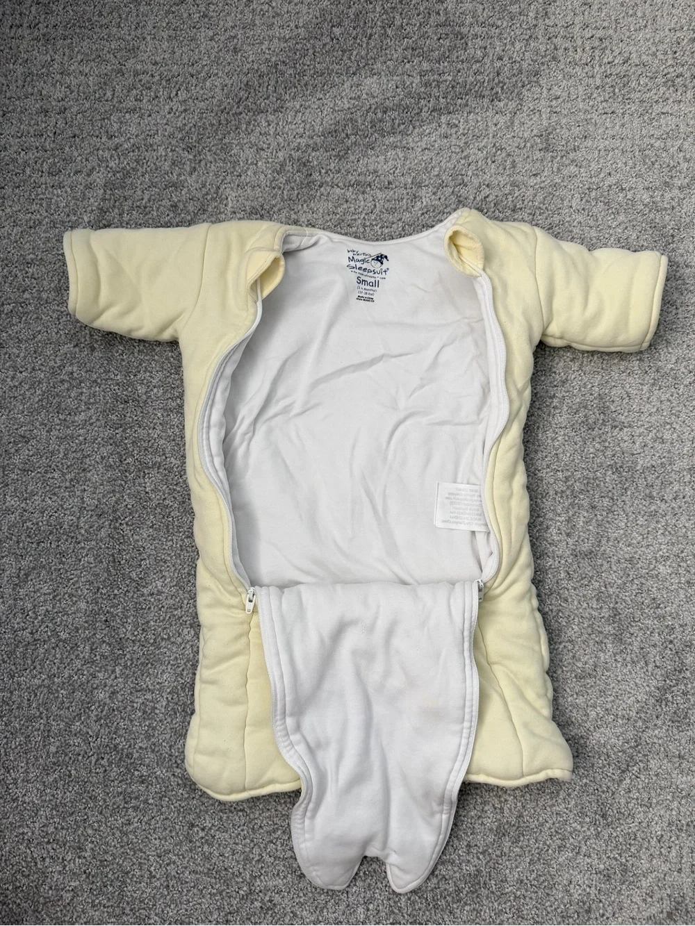 Magic Sleepsuit Baby Sleep Suit in Pale Yellow